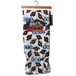 Halloween Dots Candy Bat Plush Throw